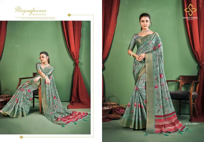 Toral Dizital By Shubh Shree Dola Silk Designer Sarees Exporters In India